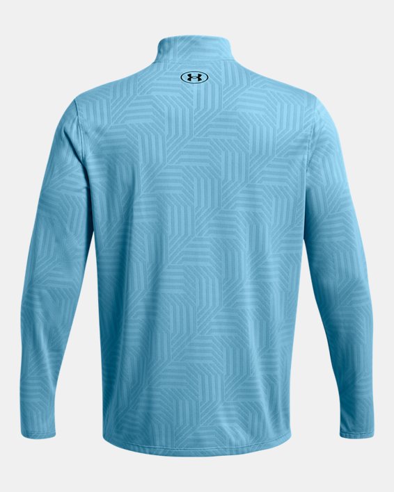 Koszulka męska UA Tech™ Vent Geotessa z zamkiem do połowy długości, Blue, pdpMainDesktop image number 4